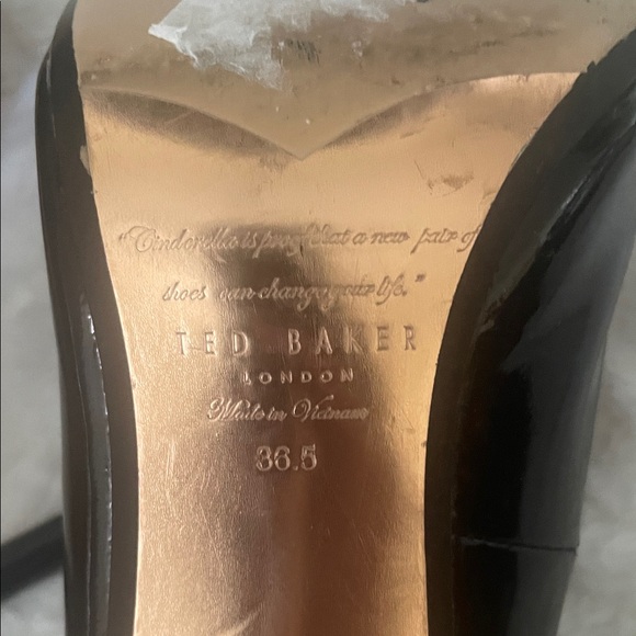 Ted Baker Black Patent Leather Heels - Picture 10 of 11